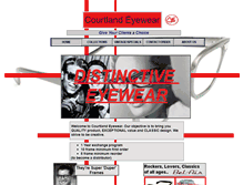 Tablet Screenshot of courtlandeyewear.com